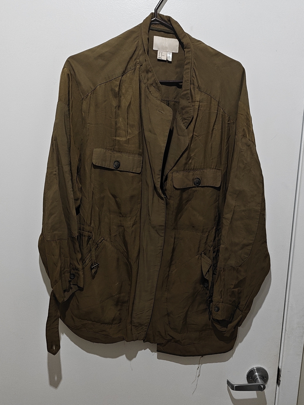 Olive Green Men's Lightweight Utility Jacket